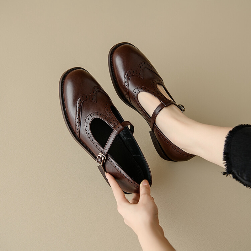 Women Shoes With Heels - Nowe jesienne/wiosenne damskie czółenka buty skórzane