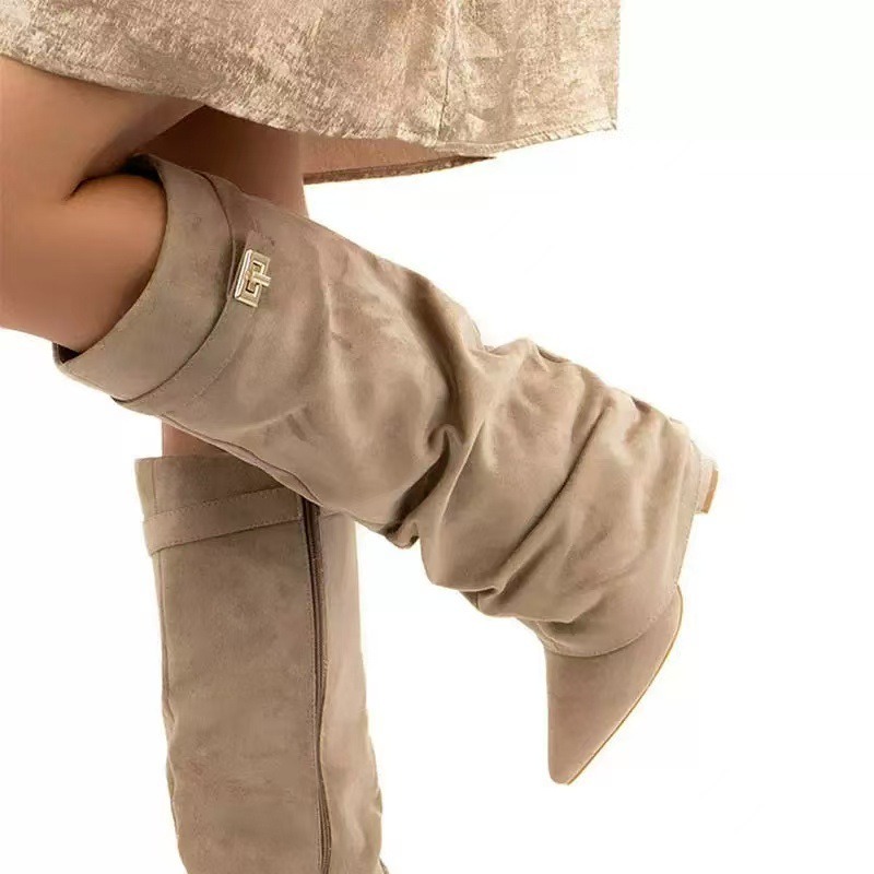 High Knee Heel Boots - Damskie kozaki za kolano 2026 z