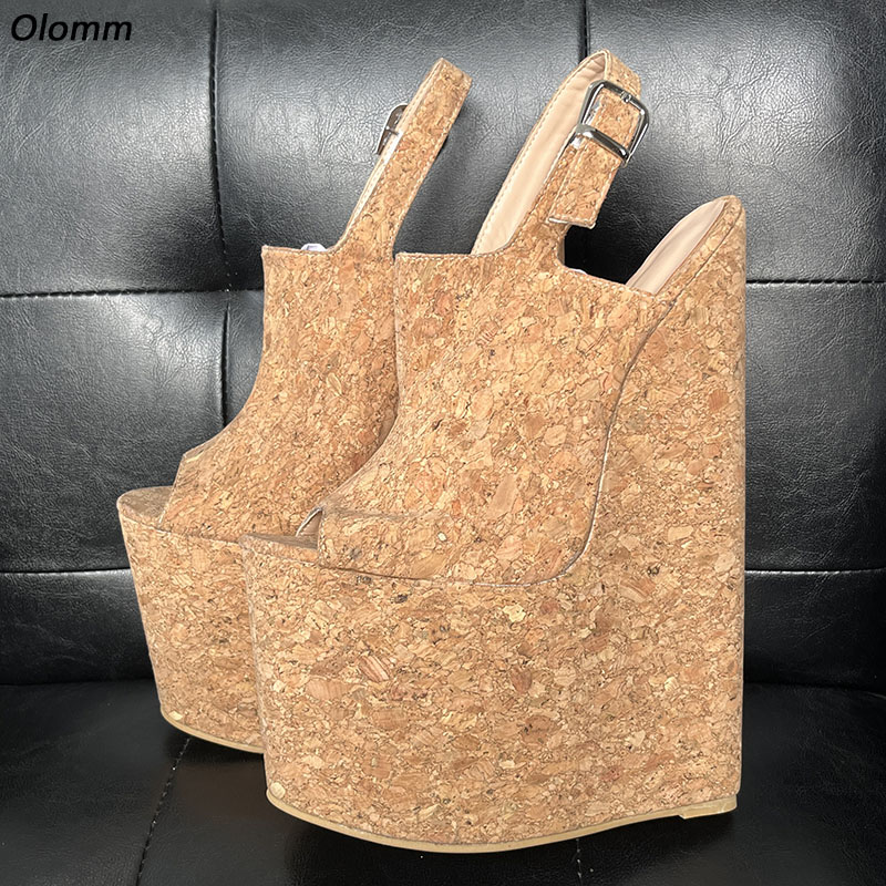 Olomm Ręcznie Robione Damskie  – Cork Wedge Sandal recenzja i cena