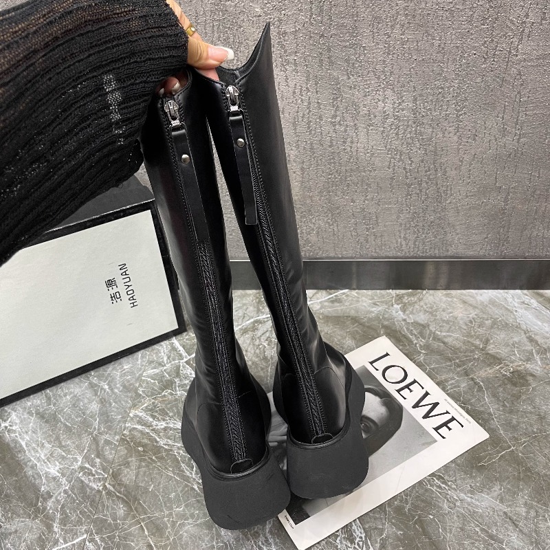 Damskie Nowe Proste Botki na P – High Knee Heel Boots recenzja i cena