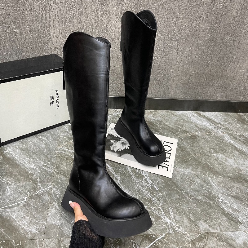 Damskie Nowe Proste Botki na P – High Knee Heel Boots recenzja i cena