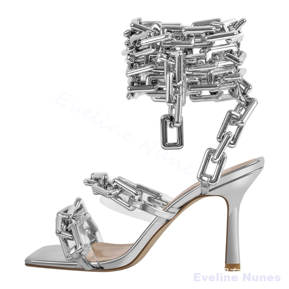 Sandały na wysokim obcasie z z – Gold Chain Sandal recenzja i cena