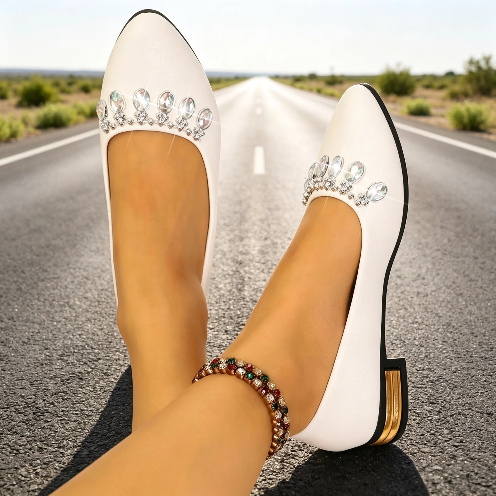 Damskie baleriny z ostrym nosk – Women Shoes With Heels recenzja i cena