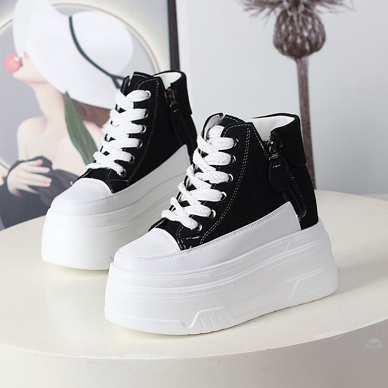 Wysokie buty na platformie z p – Wedge Heeled Sneaker recenzja i cena