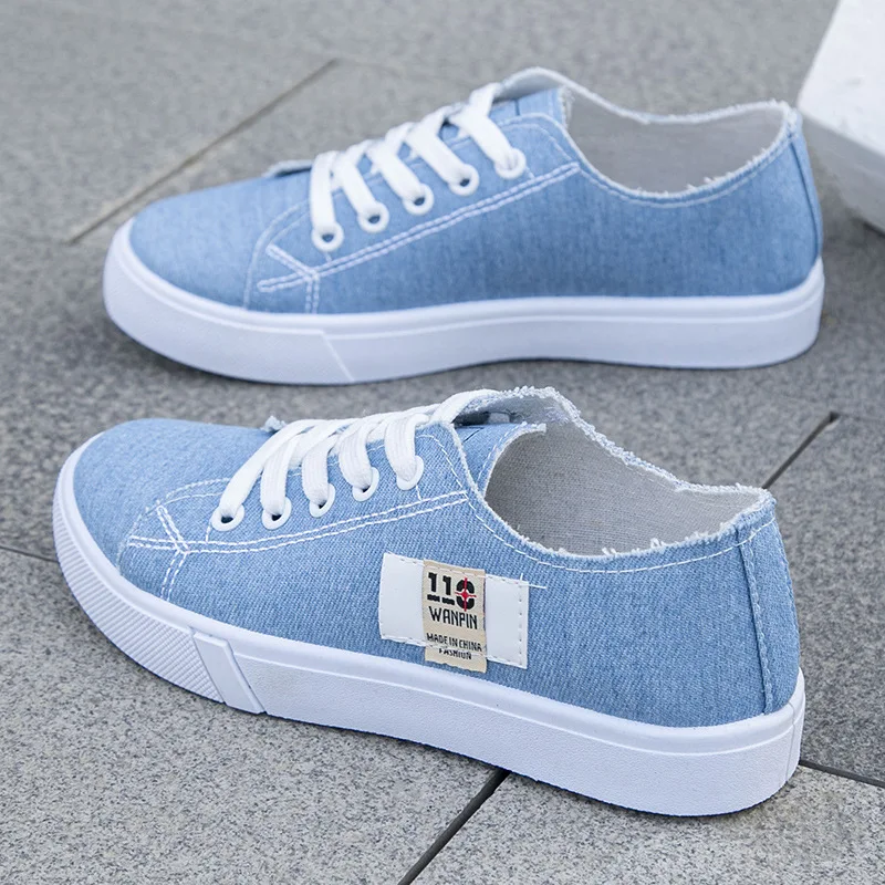 Damskie płócienne sneakersy na – Women Shoes Store recenzja i cena