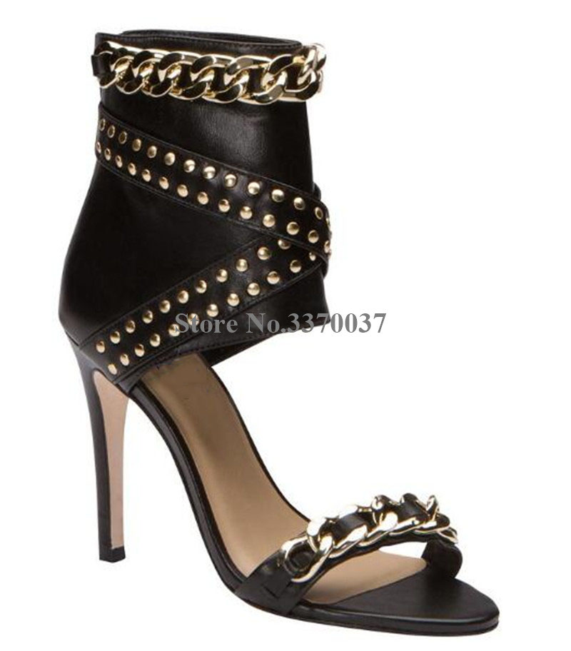 Damskie sandały gladiatorki na – Gold Chain Sandal recenzja i cena
