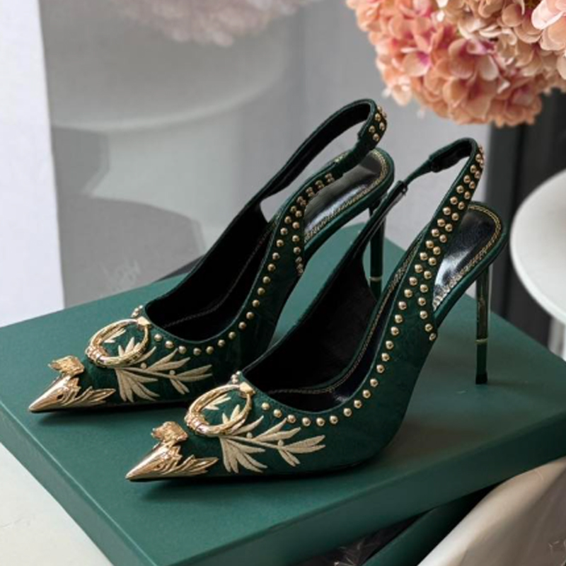 Ciemnozielone haftowane sandał – Gladiator Sandal Women recenzja i cena