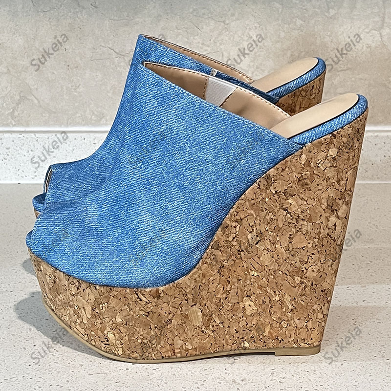 Sukeia Ręcznie Robione Damskie – Cork Wedge Sandal recenzja i cena