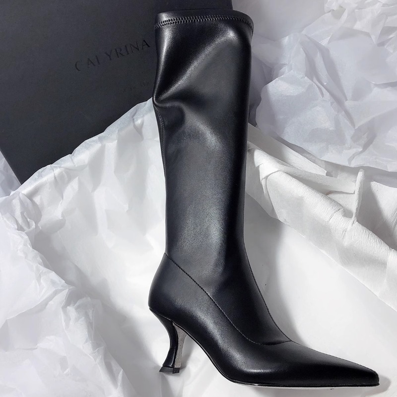 Jesienne, modne botki na szpil – High Knee Heel Boots recenzja i cena