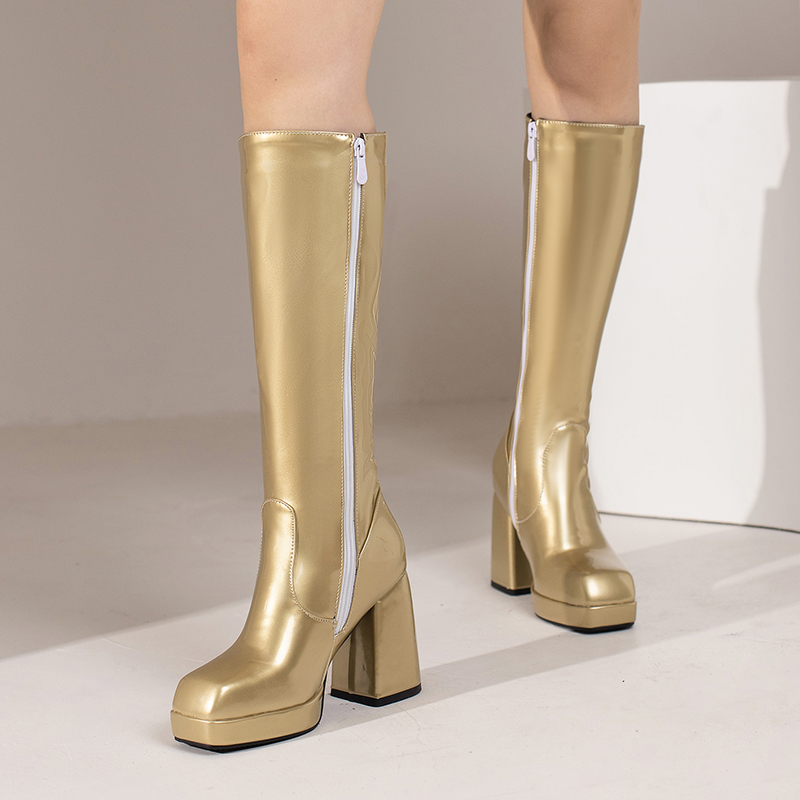 Zielone zimowe damskie buty do – High Knee Heel Boots recenzja i cena