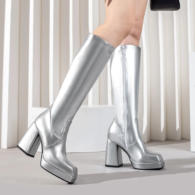 Zielone zimowe damskie buty do – High Knee Heel Boots recenzja i cena