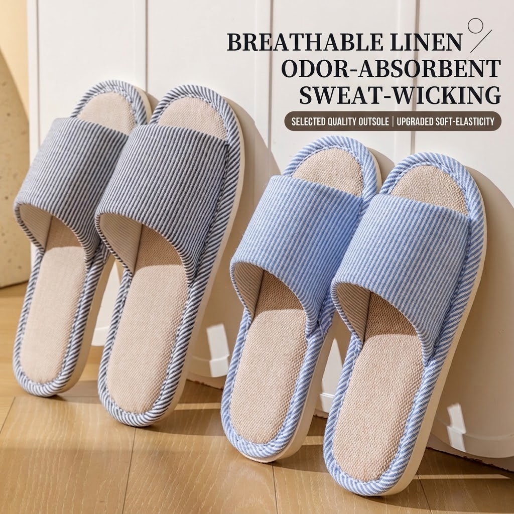 Oddychające lniane kapcie dams – Women Shoes Size To Men recenzja i cena