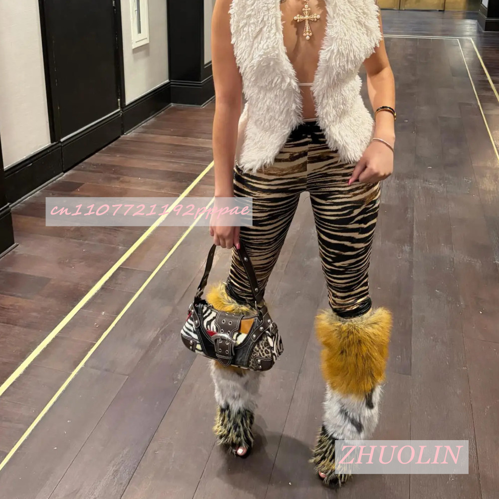 Letnie Retro Pluszowe Sandały  – High Knee Heel Boots recenzja i cena