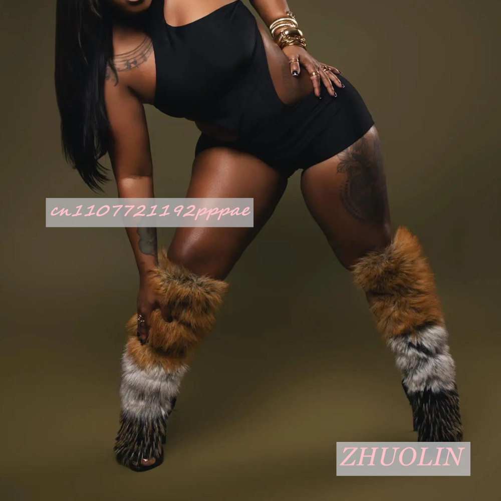 Letnie Retro Pluszowe Sandały  – High Knee Heel Boots recenzja i cena