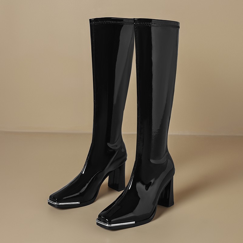 Kozaki za kolano Jesień Nowe K – High Knee Heel Boots recenzja i cena