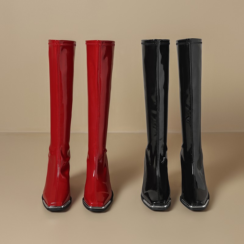Kozaki za kolano Jesień Nowe K – High Knee Heel Boots recenzja i cena